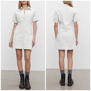 Velvet by Graham & Spencer Women's Cristins Cotton Blend Dress Khaki Size Medium